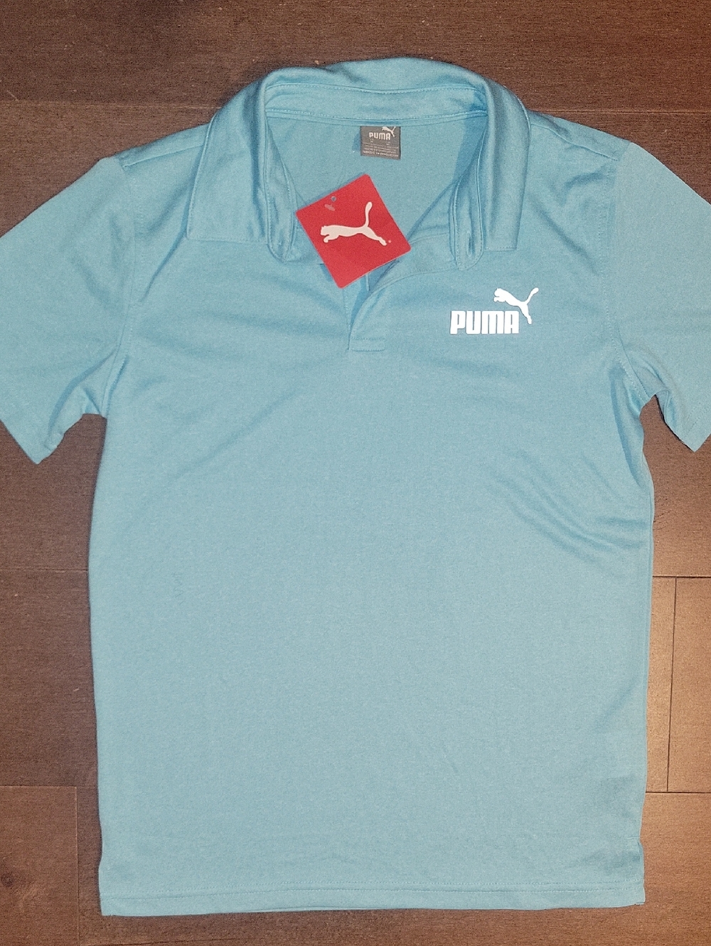 Puma Boy's Aqua Blue Performance Polo